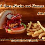 Best Spicy Chicken Sausage Burger in Sumrall, MS